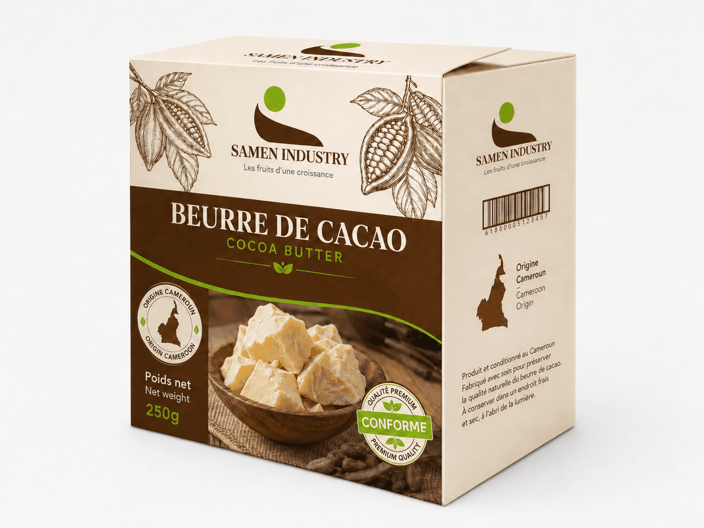 Présentation de Beurre de cacao